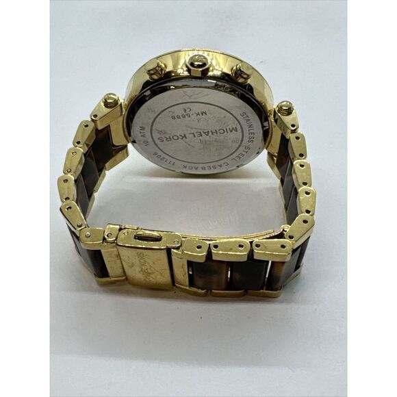 Michael Kors Parker MK5688 Women's Gold Tortoise Analog Dial Quartz Watch JNA432 - Picture 9 of 11